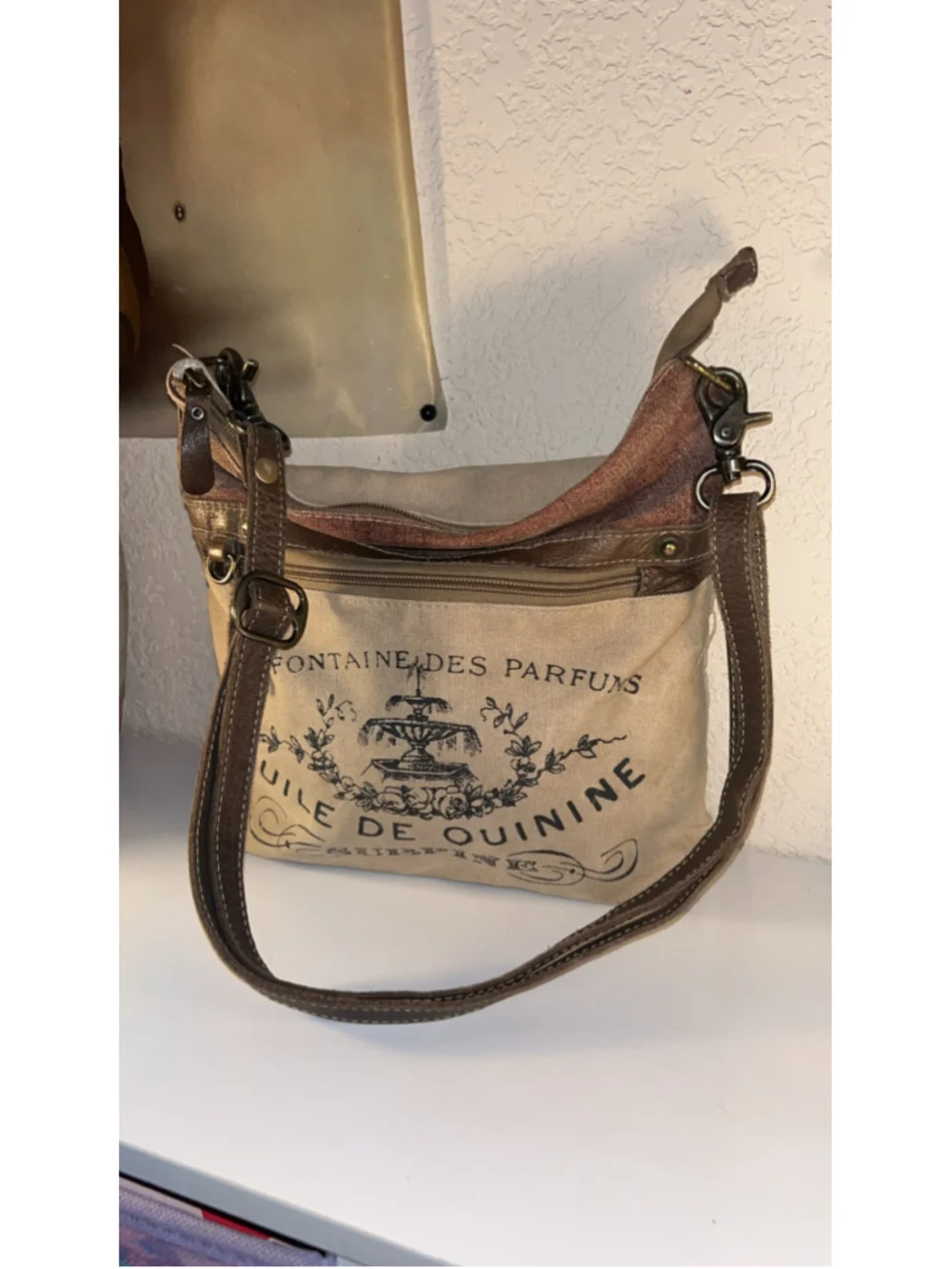 Women's Myra Bag Canvas Crossbody Bag One Size Beige Brown